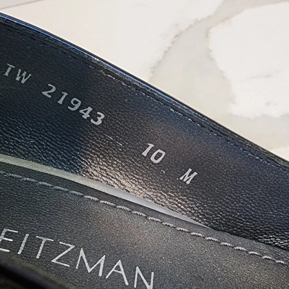 Stuart Weitzman Patent Leather W/Mirrored Clear Heel - Size 10 - Picture 10 of 10